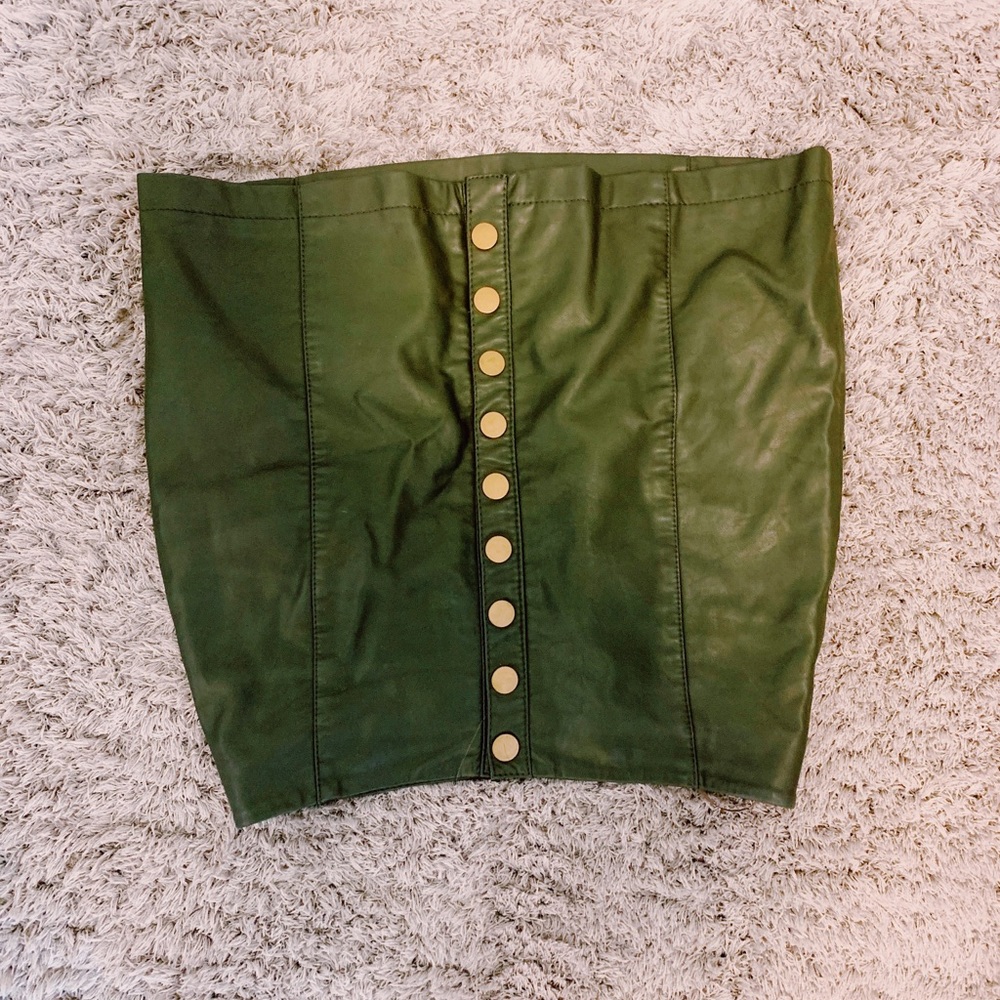 Free People Leather Skirt